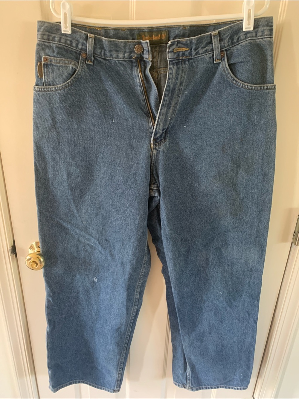 Timberland Men's Blue Relaxed Straight Jeans